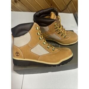 Size 5 M - Timberland Kid's 6" Inch Field Boot Wheat Youth